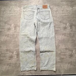 Levi's 501XX Jeans 32x27 Light Wash Distressed Vintage 90s Button Fly USA
